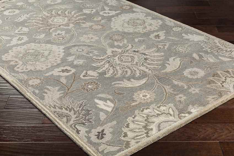 Eckville Traditional Taupe Area Rug