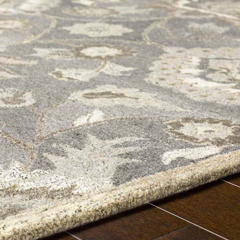 Eckville Traditional Taupe Area Rug