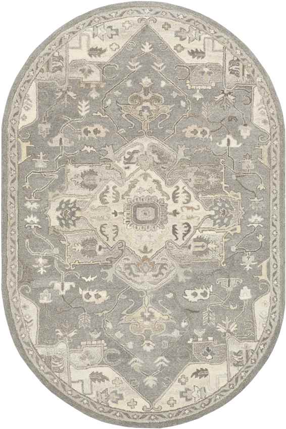 Roblin Traditional Taupe Area Rug