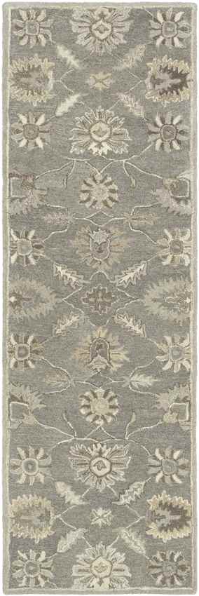 Kinistino Traditional Charcoal Area Rug