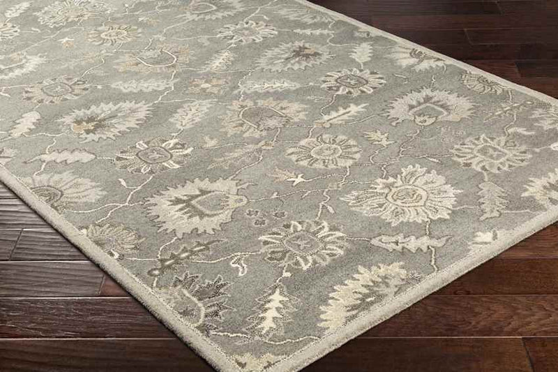 Kinistino Traditional Charcoal Area Rug