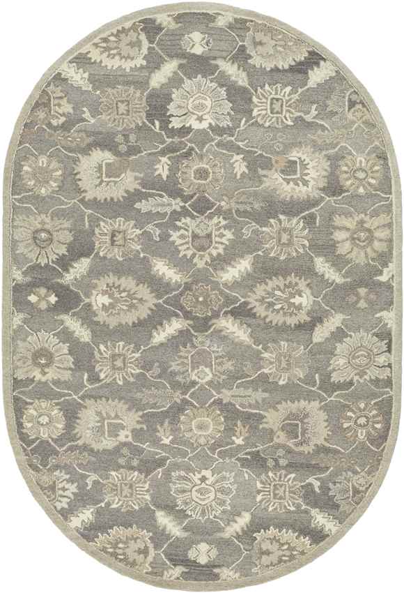 Kinistino Traditional Charcoal Area Rug