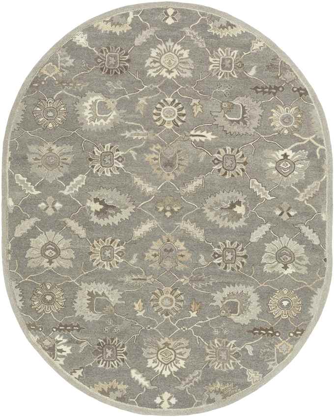 Kinistino Traditional Charcoal Area Rug