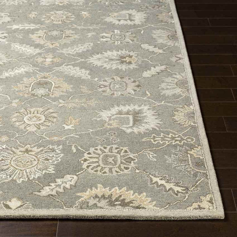 Kinistino Traditional Charcoal Area Rug