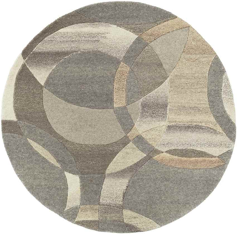 Besancon Modern Dark Brown Area Rug