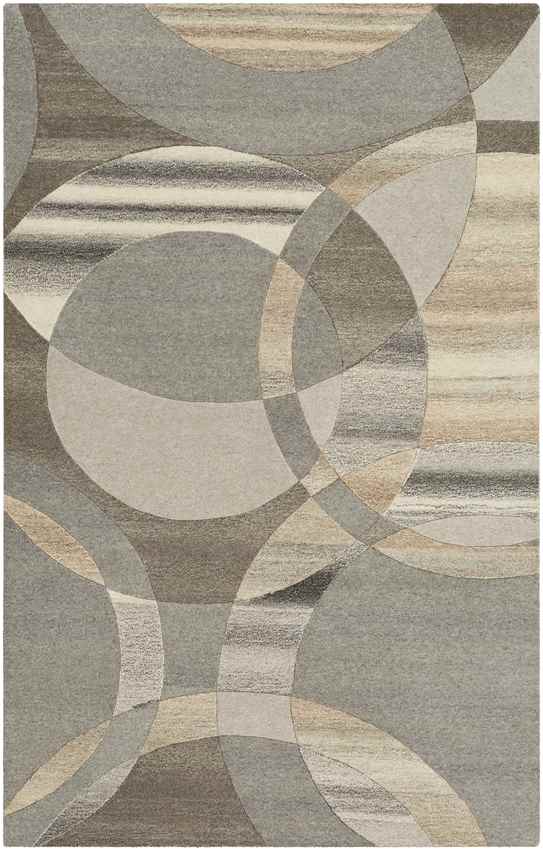 Besancon Modern Dark Brown Area Rug