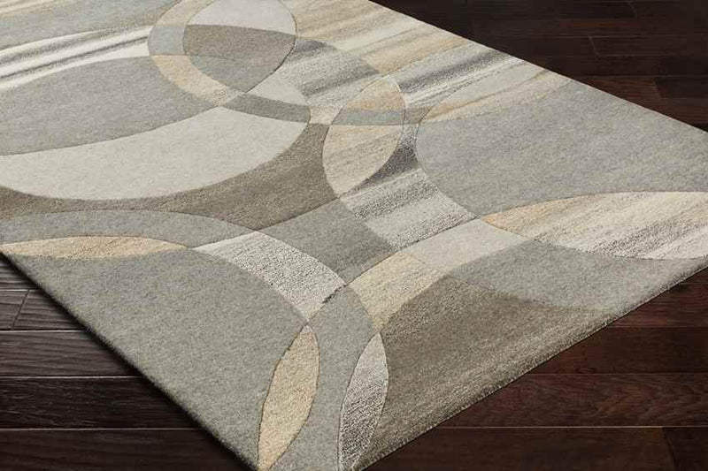 Besancon Modern Dark Brown Area Rug