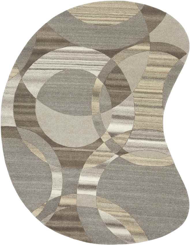 Besancon Modern Dark Brown Area Rug