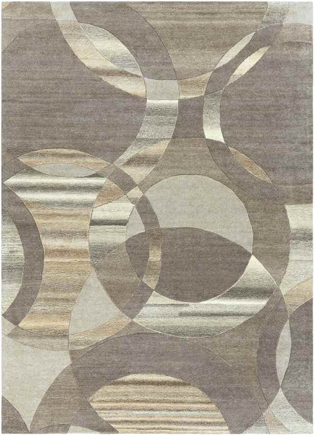 Besancon Modern Dark Brown Area Rug