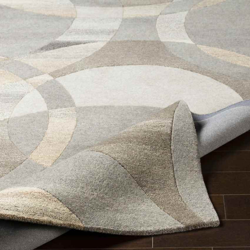 Besancon Modern Dark Brown Area Rug