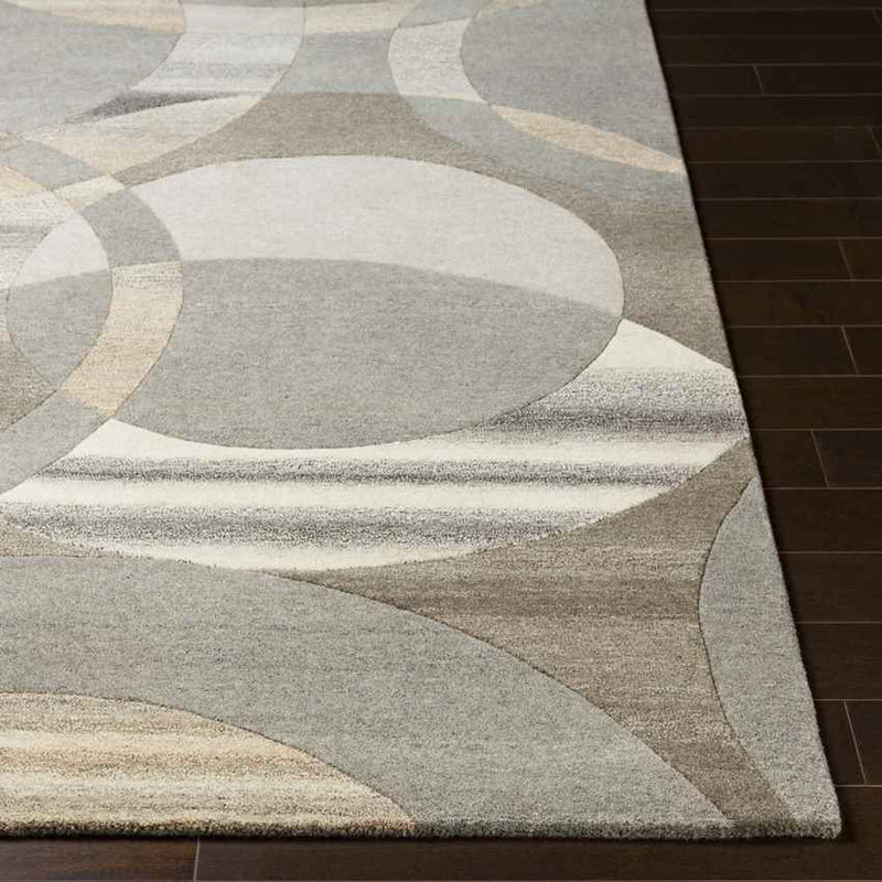 Besancon Modern Dark Brown Area Rug