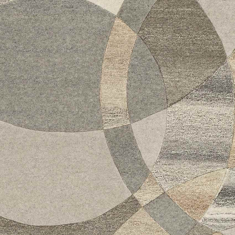 Besancon Modern Dark Brown Area Rug