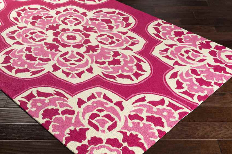 Lashburn Global Bright Pink Area Rug