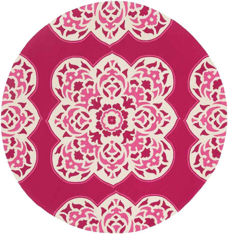 Lashburn Global Bright Pink Area Rug