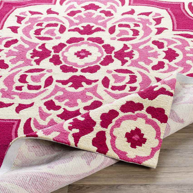 Lashburn Global Bright Pink Area Rug