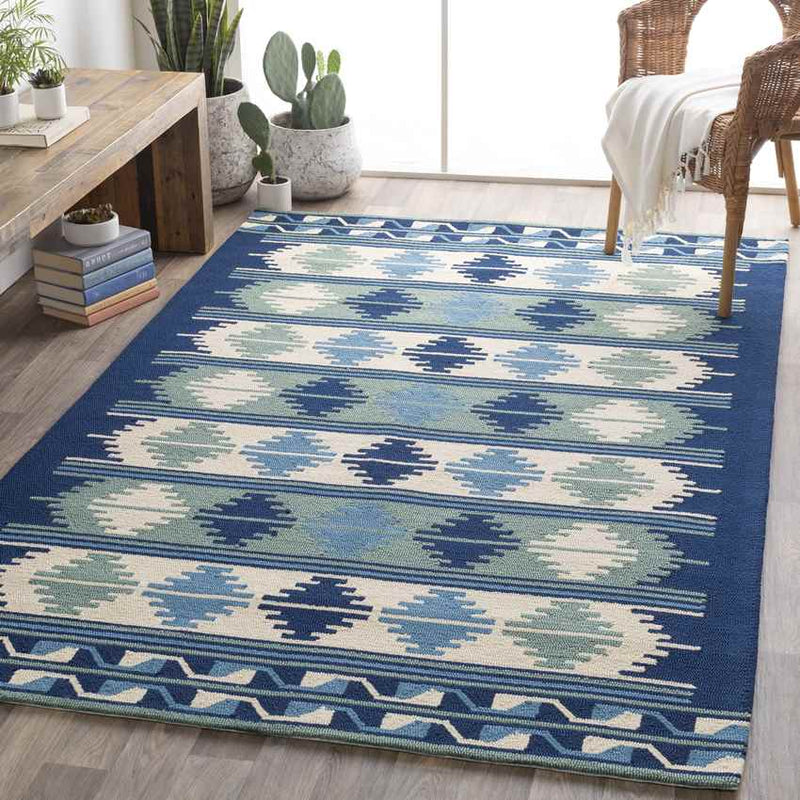 Lemberg Rustic Navy Area Rug