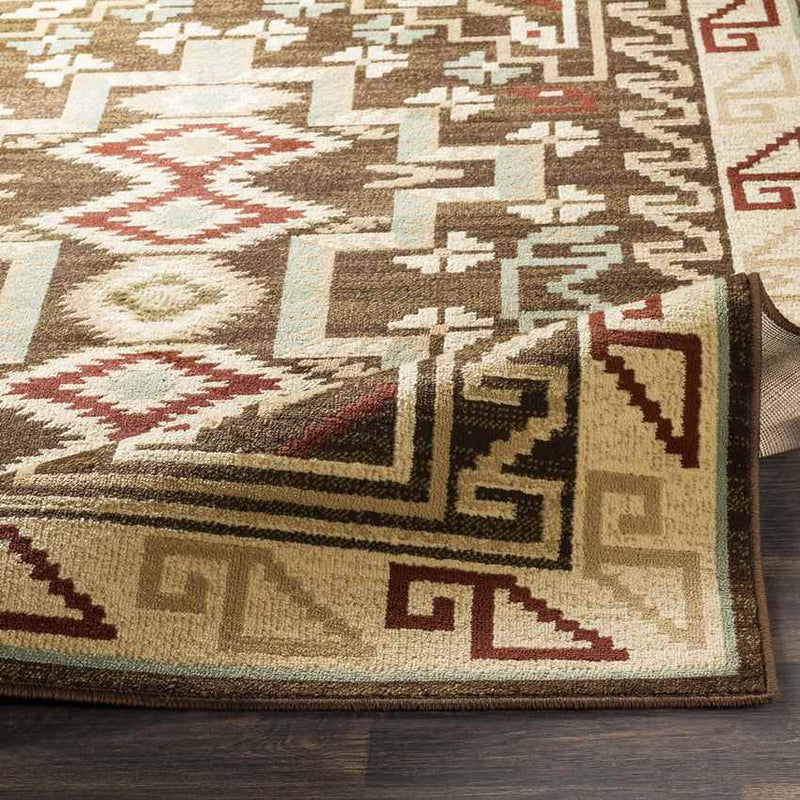 Ogema Rustic Dark Brown Area Rug