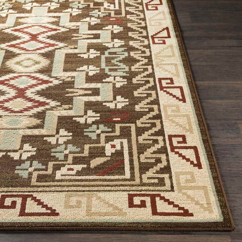 Ogema Rustic Dark Brown Area Rug