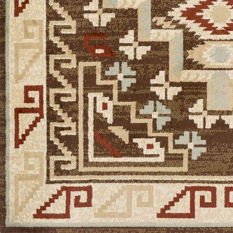 Ogema Rustic Dark Brown Area Rug