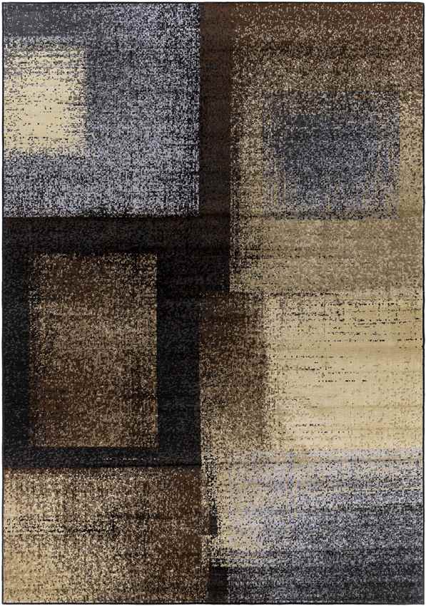 Norquay Modern Dark Brown Area Rug