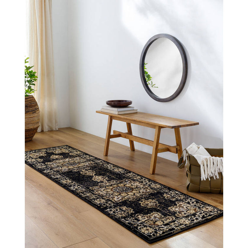 Pense Traditional Black Area Rug