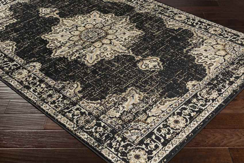 Pense Traditional Black Area Rug