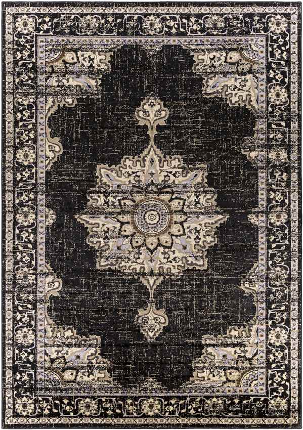 Pense Traditional Black Area Rug