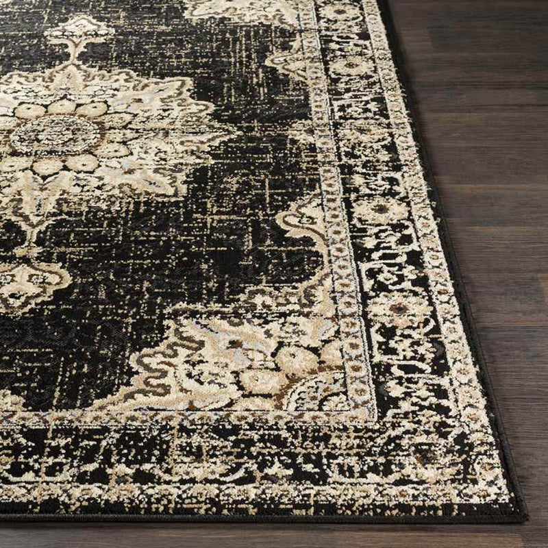 Pense Traditional Black Area Rug