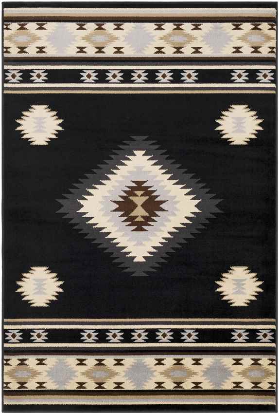 Oxbow Rustic Black Area Rug