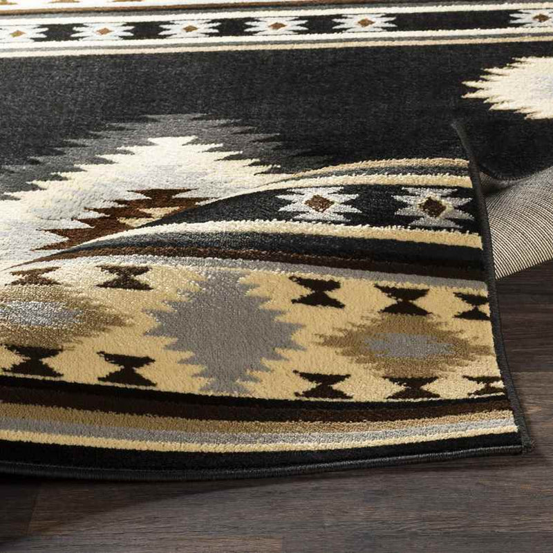 Oxbow Rustic Black Area Rug