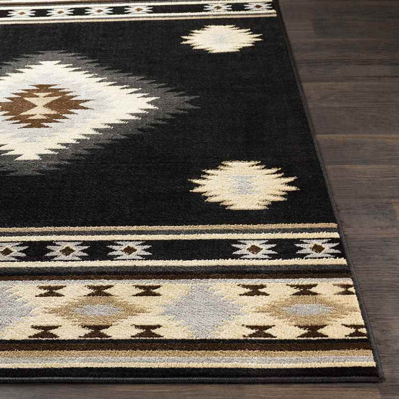 Oxbow Rustic Black Area Rug