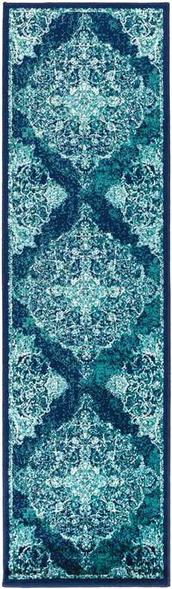 Radville Traditional Teal Area Rug