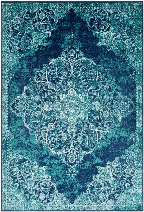 Radville Traditional Teal Area Rug