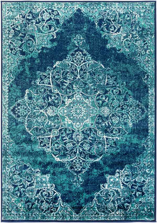 Radville Traditional Teal Area Rug