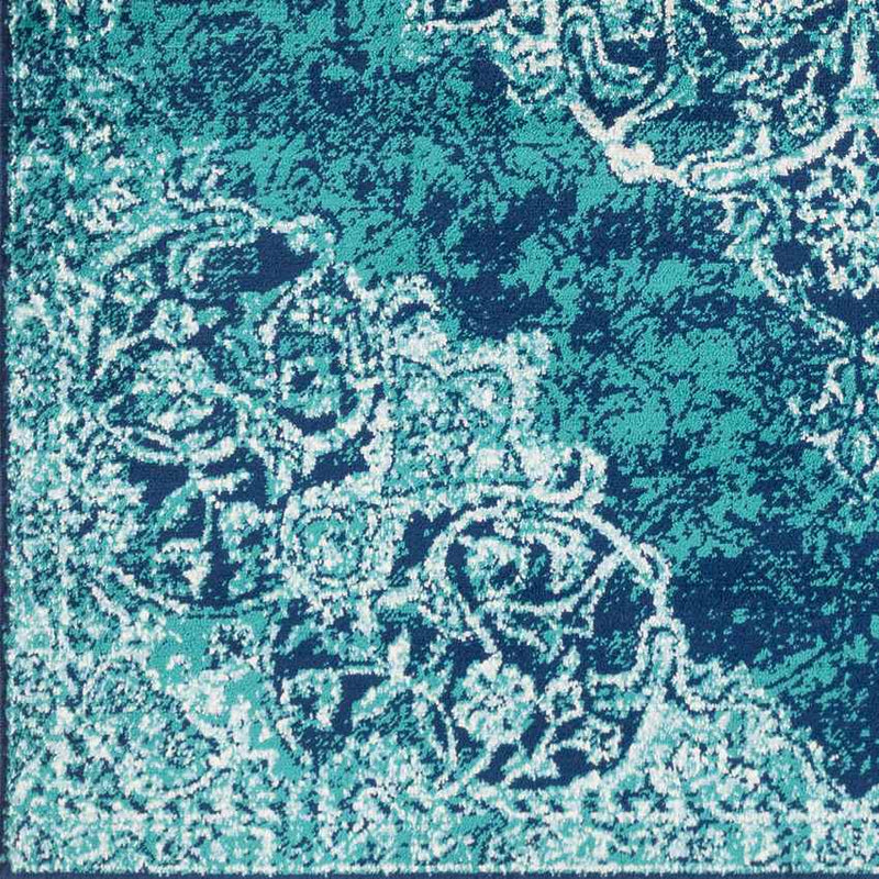 Radville Traditional Teal Area Rug