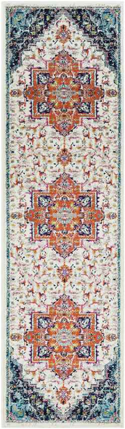 Metz Traditional Bright Orange Area Rug