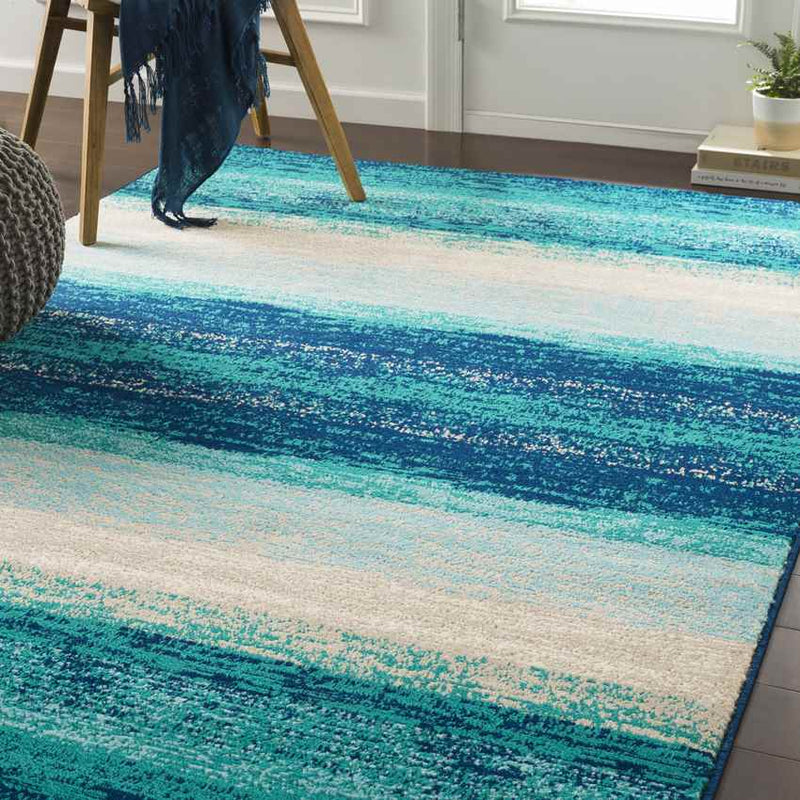 Rosthern Modern Teal Area Rug