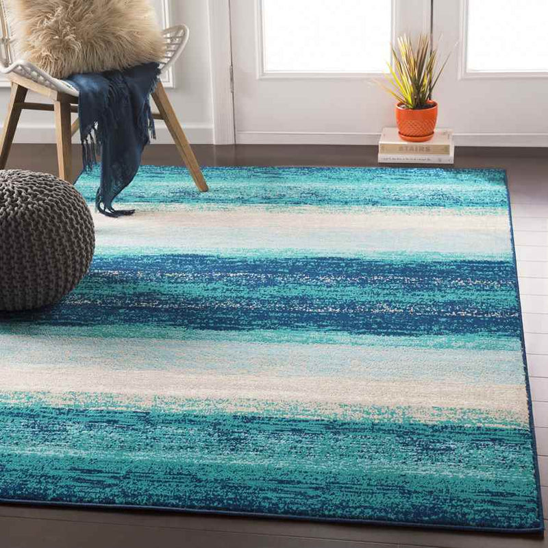 Rosthern Modern Teal Area Rug