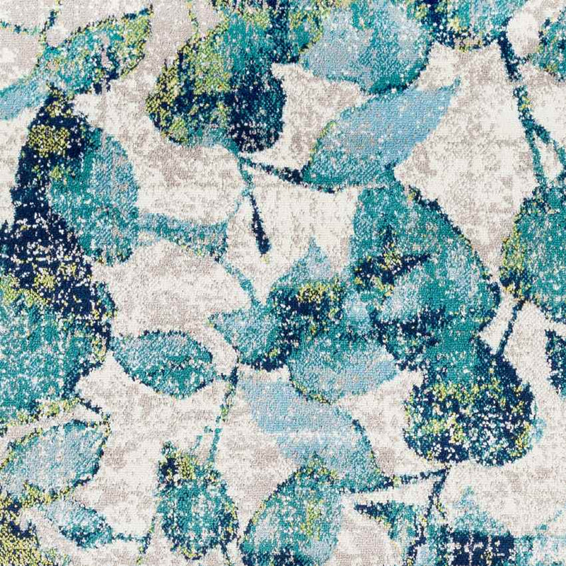 Rouleau Modern Teal Area Rug