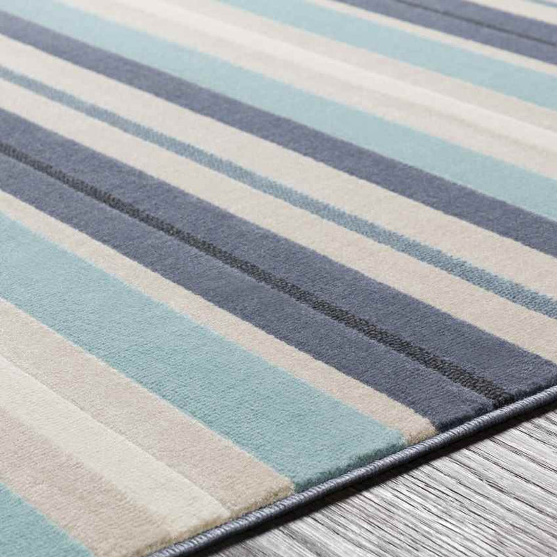 Wapella Modern Aqua Area Rug