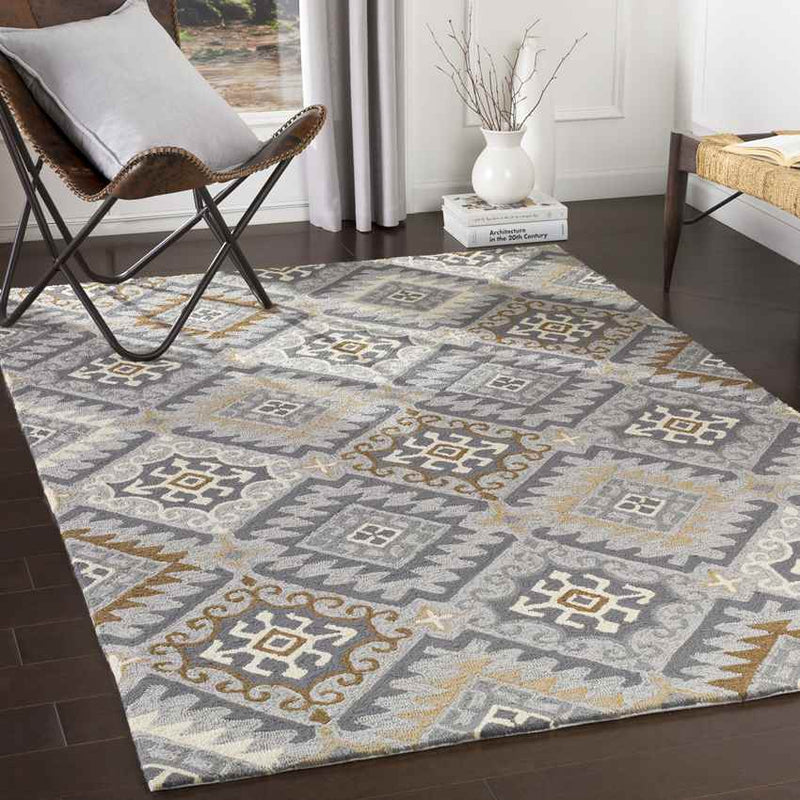 Doniaga Global Charcoal Area Rug