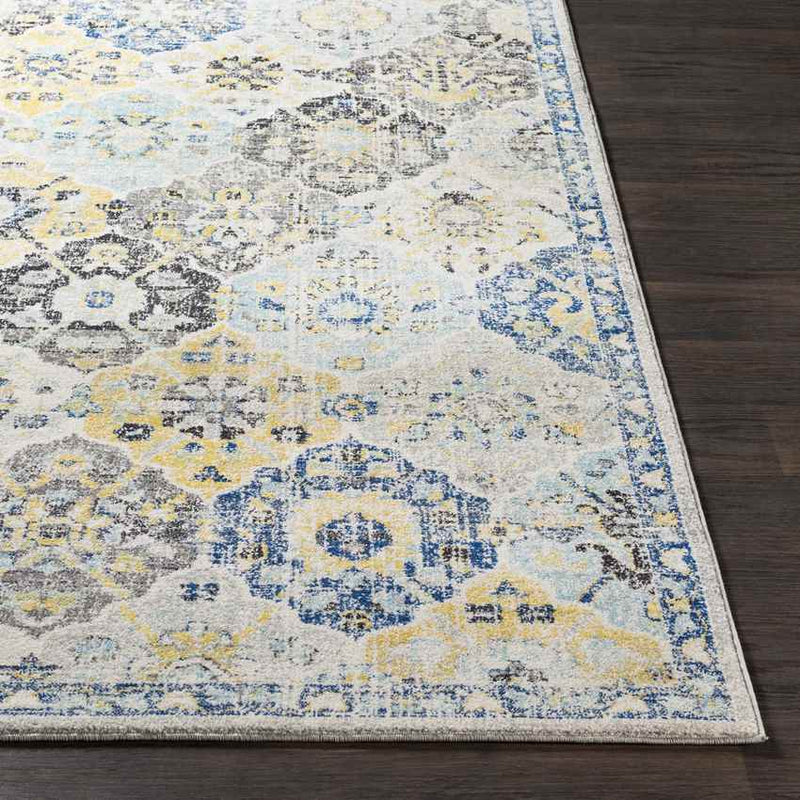 Emilly Traditional Dark Blue Area Rug