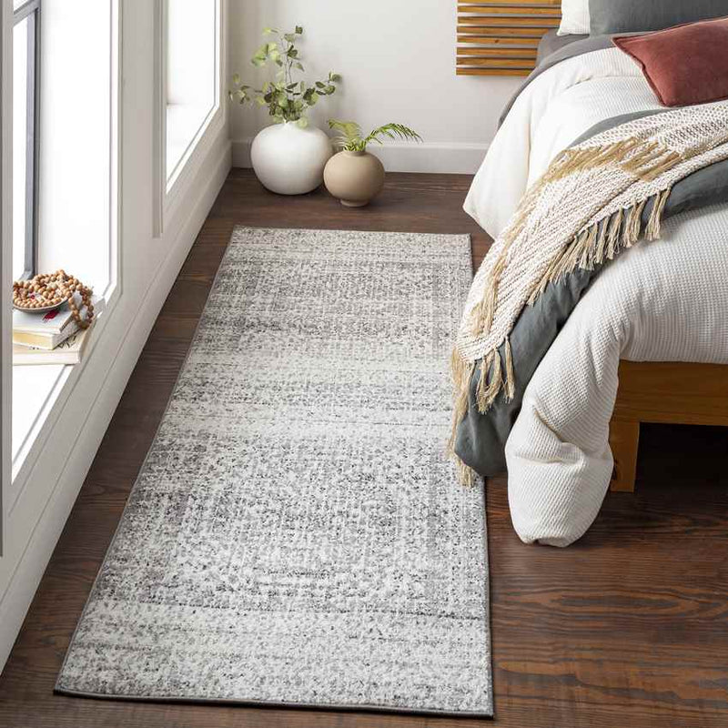 Langweer Traditional Light Gray Area Rug