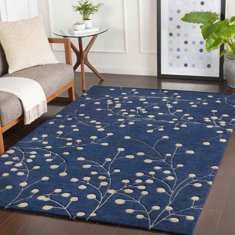 Le Havre Cottage Navy Area Rug