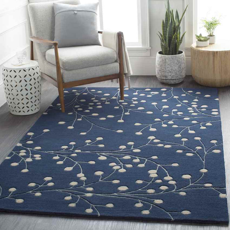 Le Havre Cottage Navy Area Rug