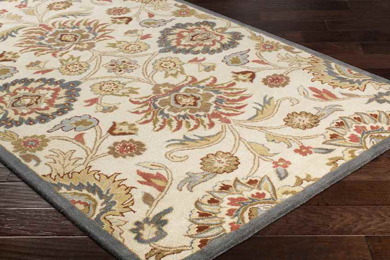 Eckville Traditional Khaki Area Rug