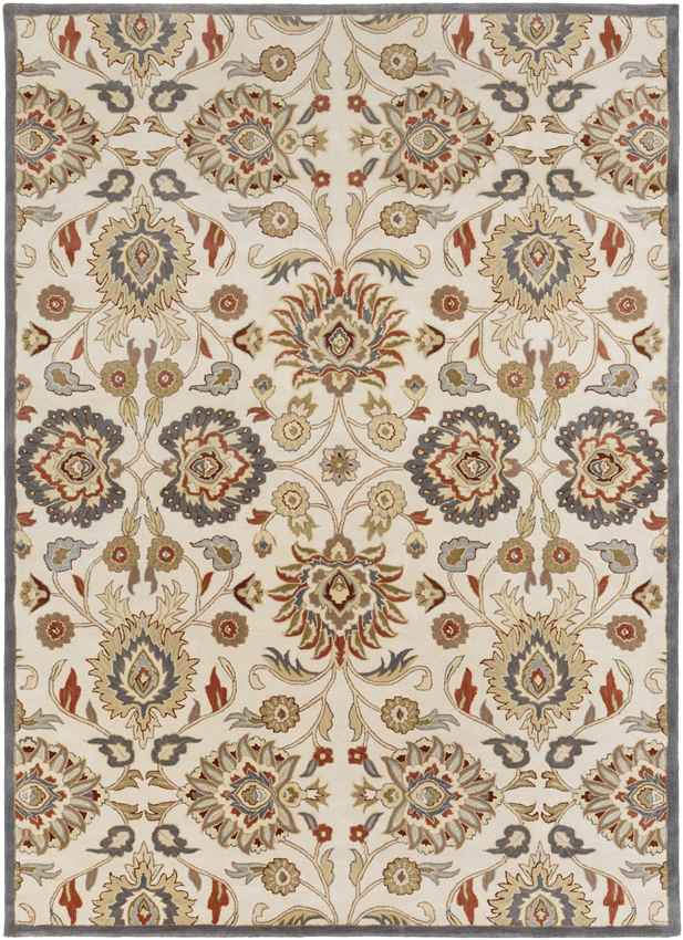 Eckville Traditional Khaki Area Rug