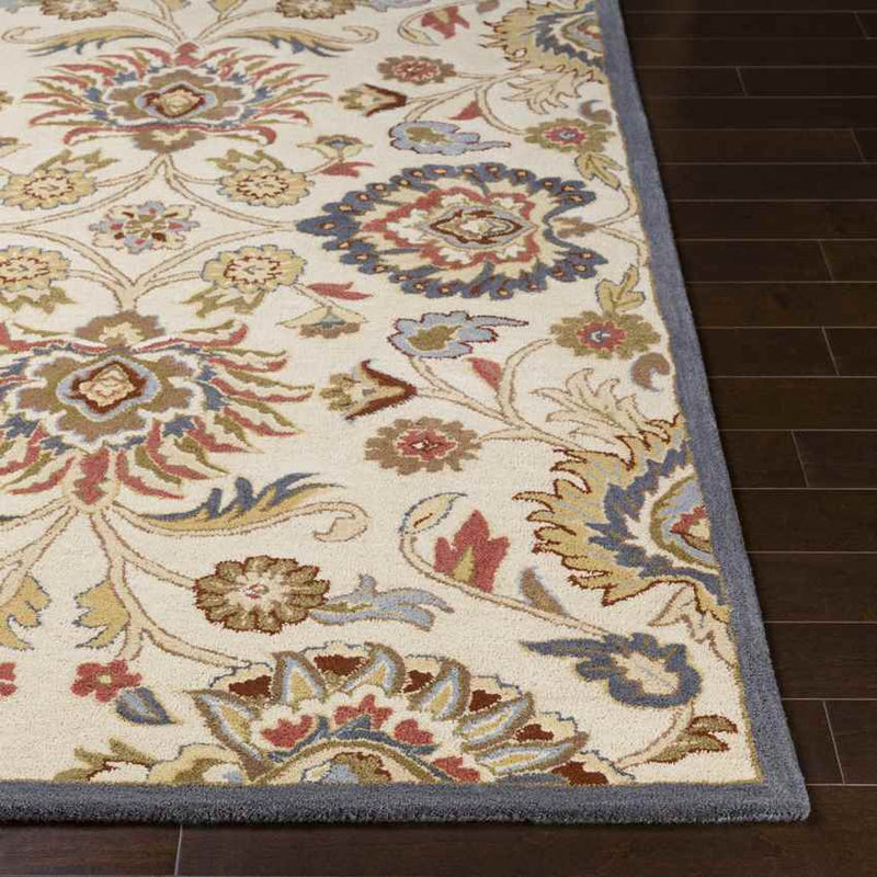 Eckville Traditional Khaki Area Rug