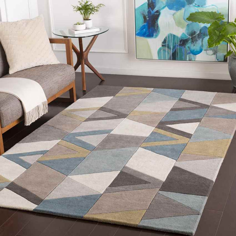 Lombok Modern Teal Area Rug