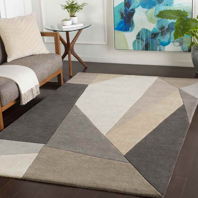 Lollum Modern Charcoal Area Rug